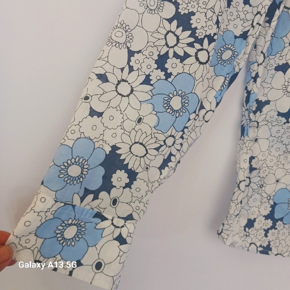 Talbots Petite Women's Floral Long Sleeve Button Front Shirt Sz Mp - Picture 6 of 9